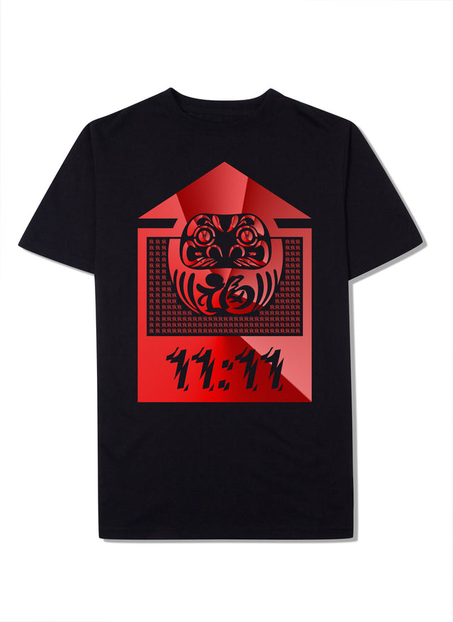 Daruma Awakening 11:11 T-Shirt (Front) Chilli