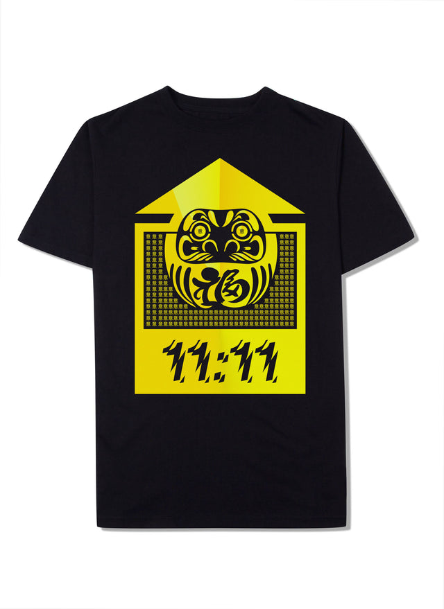 Daruma Awakening 11:11 T-Shirt (Front) Cyber Yellow