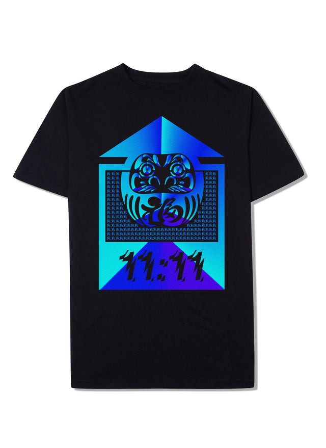 Daruma Awakening 11:11 T-Shirt (Front) Cobalt Blue