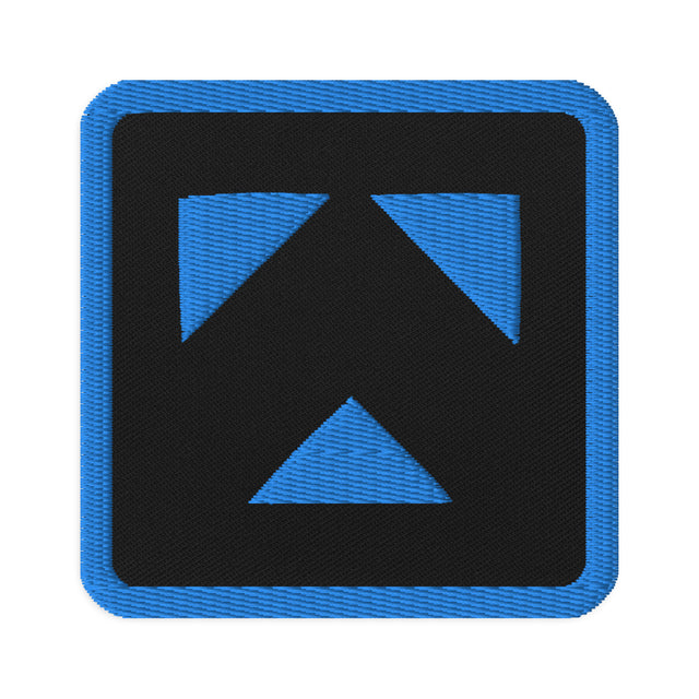 Typerium Embroidered Patch Blue