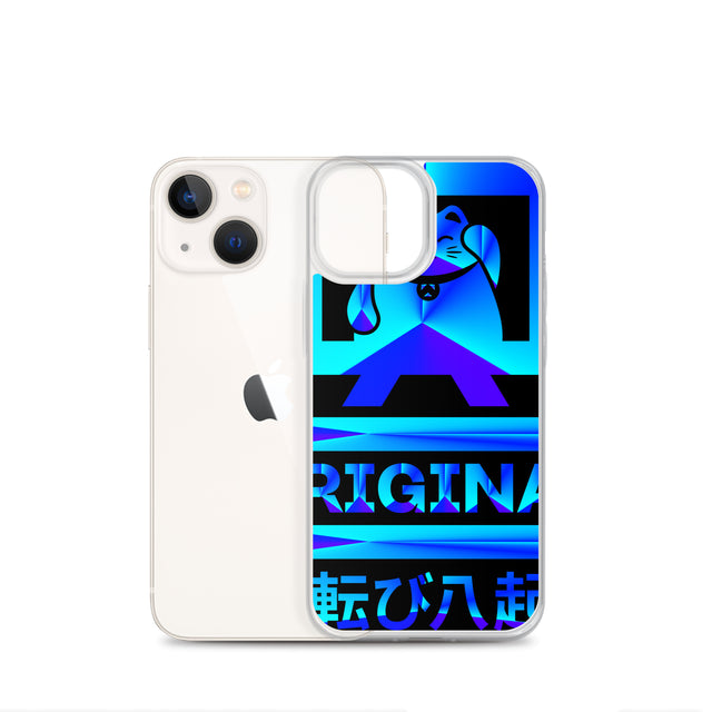 Beckoning Lucky Cat Phone Case iPhone® Cobalt Blue
