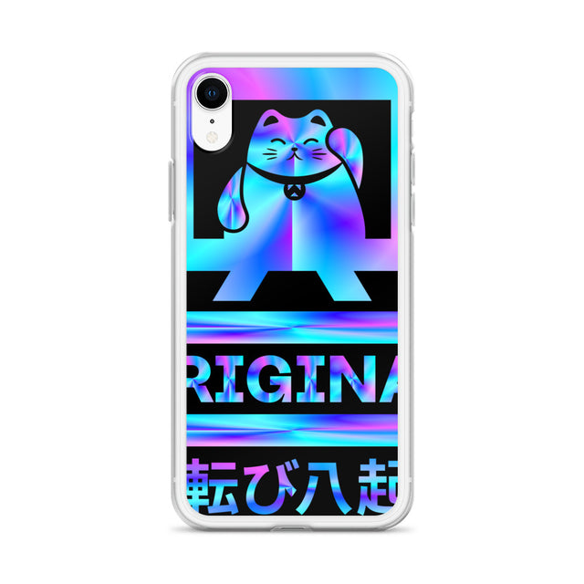 Beckoning Lucky Cat Phone Case iPhone® Ultra Violet