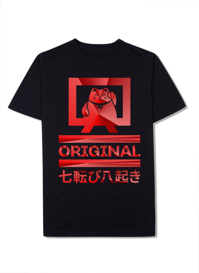 Original Lucky Cat T-Shirt (Front) Chilli