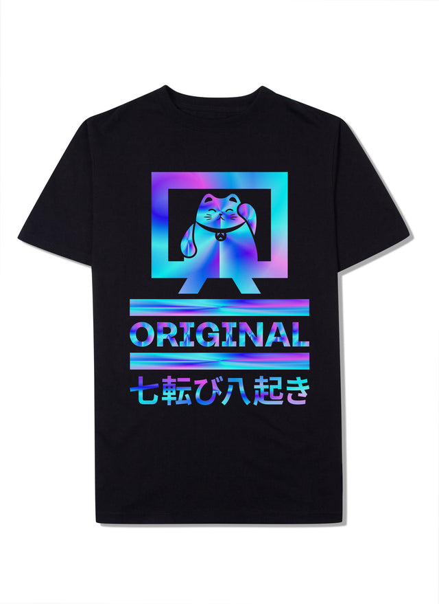 Original Lucky Cat T-Shirt (Front) Ultra Violet