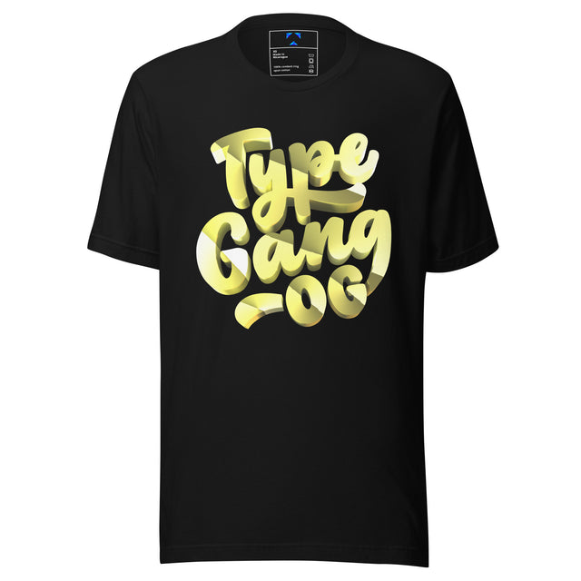 Type Gang OG T-Shirt (Front) Cyber Yellow